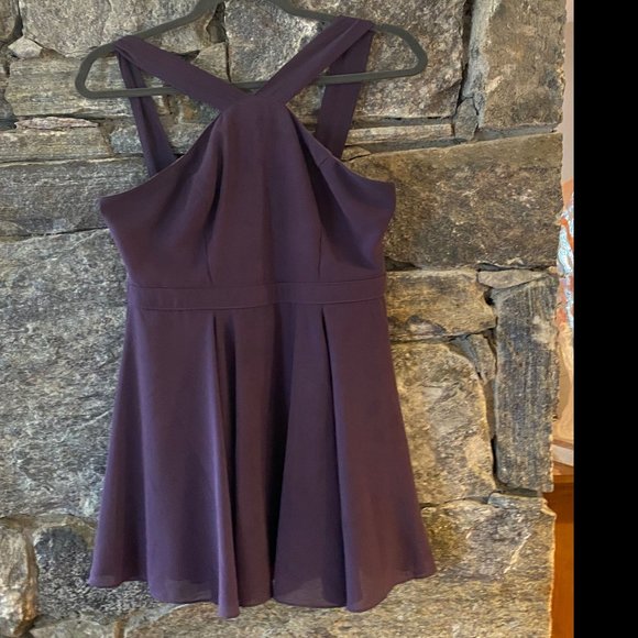 Lulu's Forevermore Dusty Purple Skater Dress - Size  Med -Prom/Jr Prom! - Picture 3 of 10